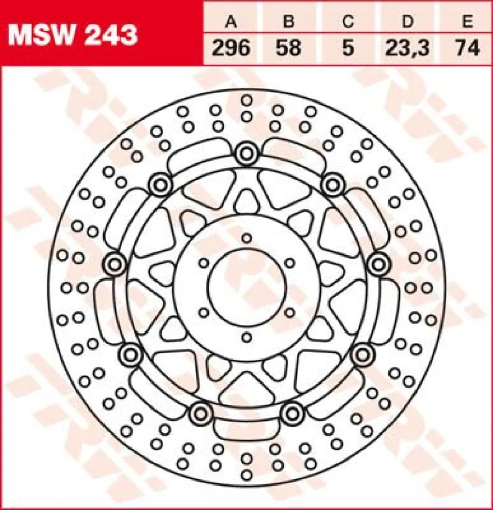 TRW - ROTOR TRW MSW243 - 17100951