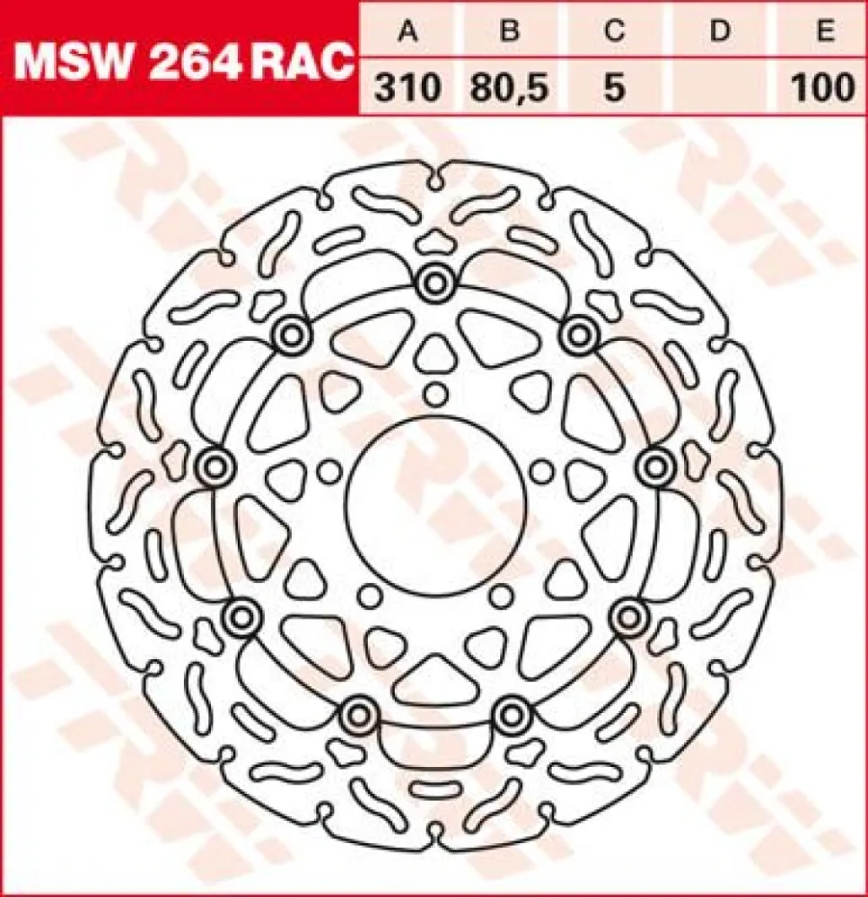 TRW - ROTOR TRW MSW264RAC - 17100963