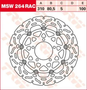 TRW - ROTOR TRW MSW264RAC - 17100963