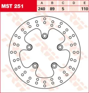 TRW - ROTOR TRW MST251 - 17100995