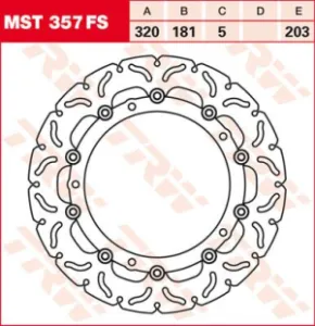 TRW - ROTOR TRW MST357FS - 17101296