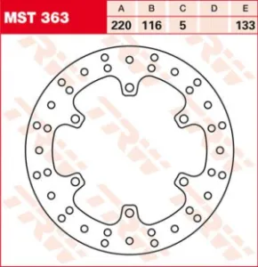 TRW - ROTOR TRW MST363 - 17101297