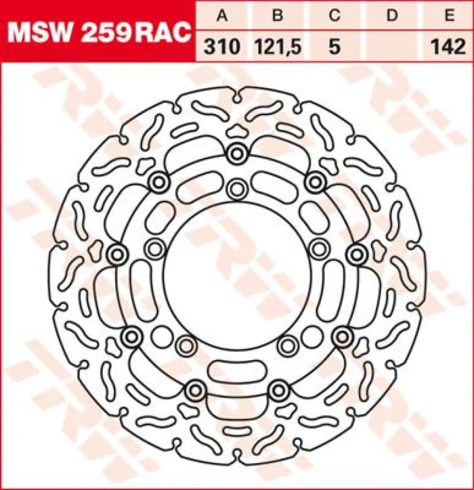 TRW - ROTOR TRW MSW259RAC - 17101302