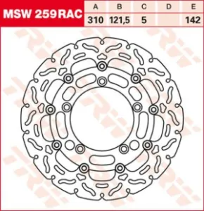 TRW - ROTOR TRW MSW259RAC - 17101302