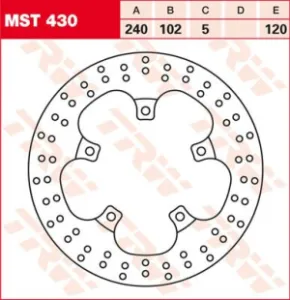 TRW - BRAKE ROTOR FIX ROUND L/R - 17102670