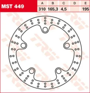 TRW - BRAKE ROTOR FIX ROUND L/R - 17102679
