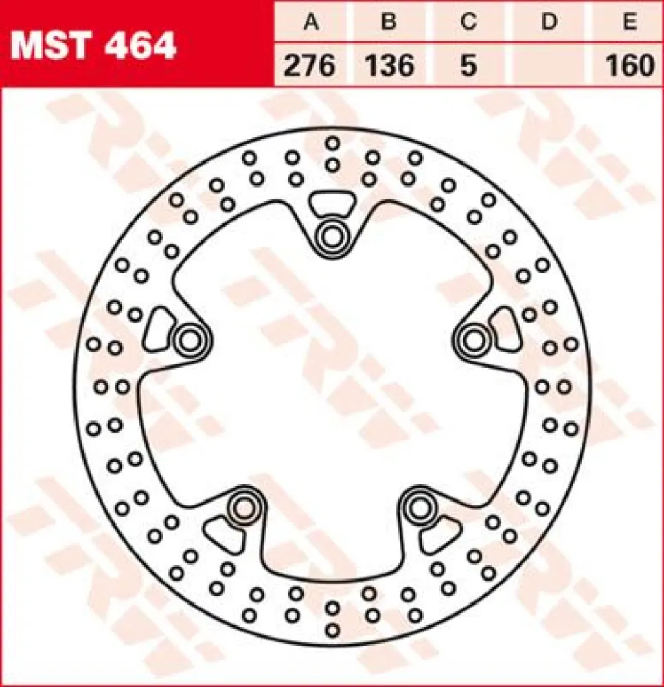 TRW - BRAKE ROTOR FIX ROUND L/R - 17102691