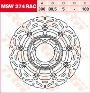 TRW - BRAKE ROTOR FLOAT RAC L/R - 17102713