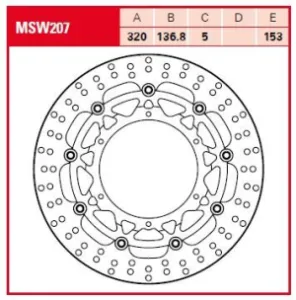 TRW - BRAKE ROTOR FLOAT RND L/R - 17103110