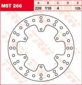 TRW - ROTOR TRW MST266 - 17110575
