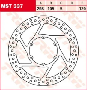 TRW - ROTOR TRW MST337 - 17110582