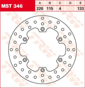 TRW - ROTOR TRW MST346 - 17110586