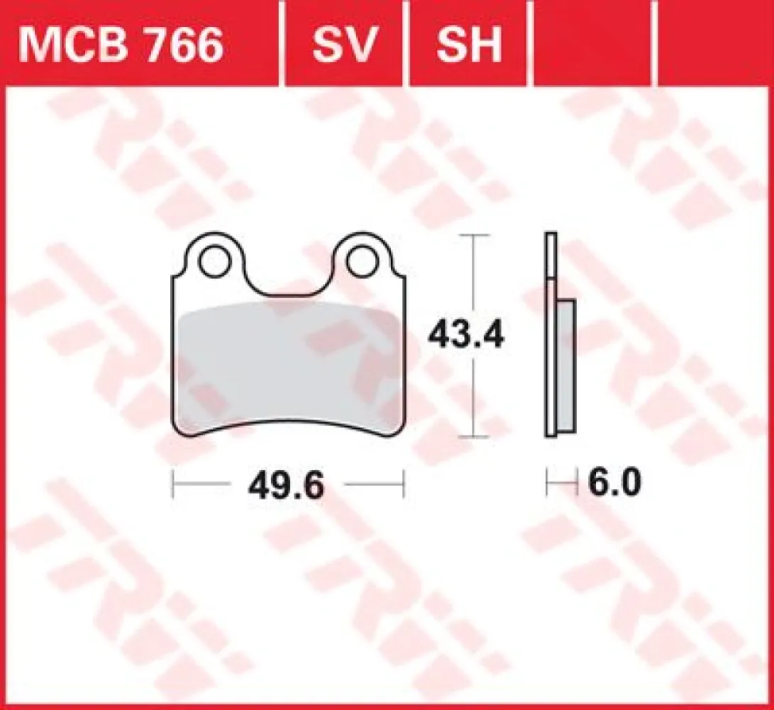 TRW - BRAKE PAD TRW MCB766 - 17200187