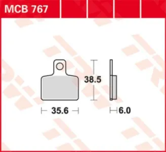 TRW - BRAKE PAD TRW MCB767 - 17200191