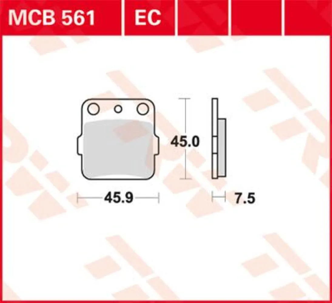 TRW - BRAKE PAD TRW MCB561 - 17200190