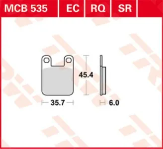TRW - BRAKE PAD ORGANIC OFFROAD - 17200309