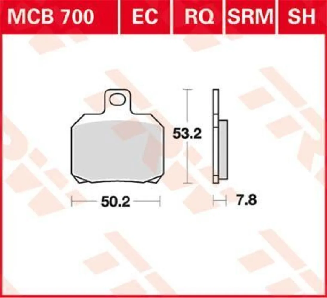 TRW - BRAKE PAD ORGANIC SCOOTER -125 - 17200341