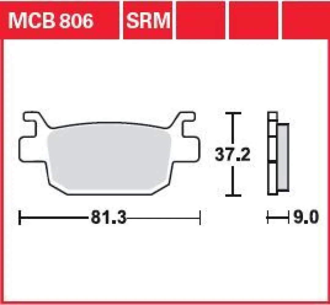 TRW - BRAKE PAD ORGANIC STREET - 17200465