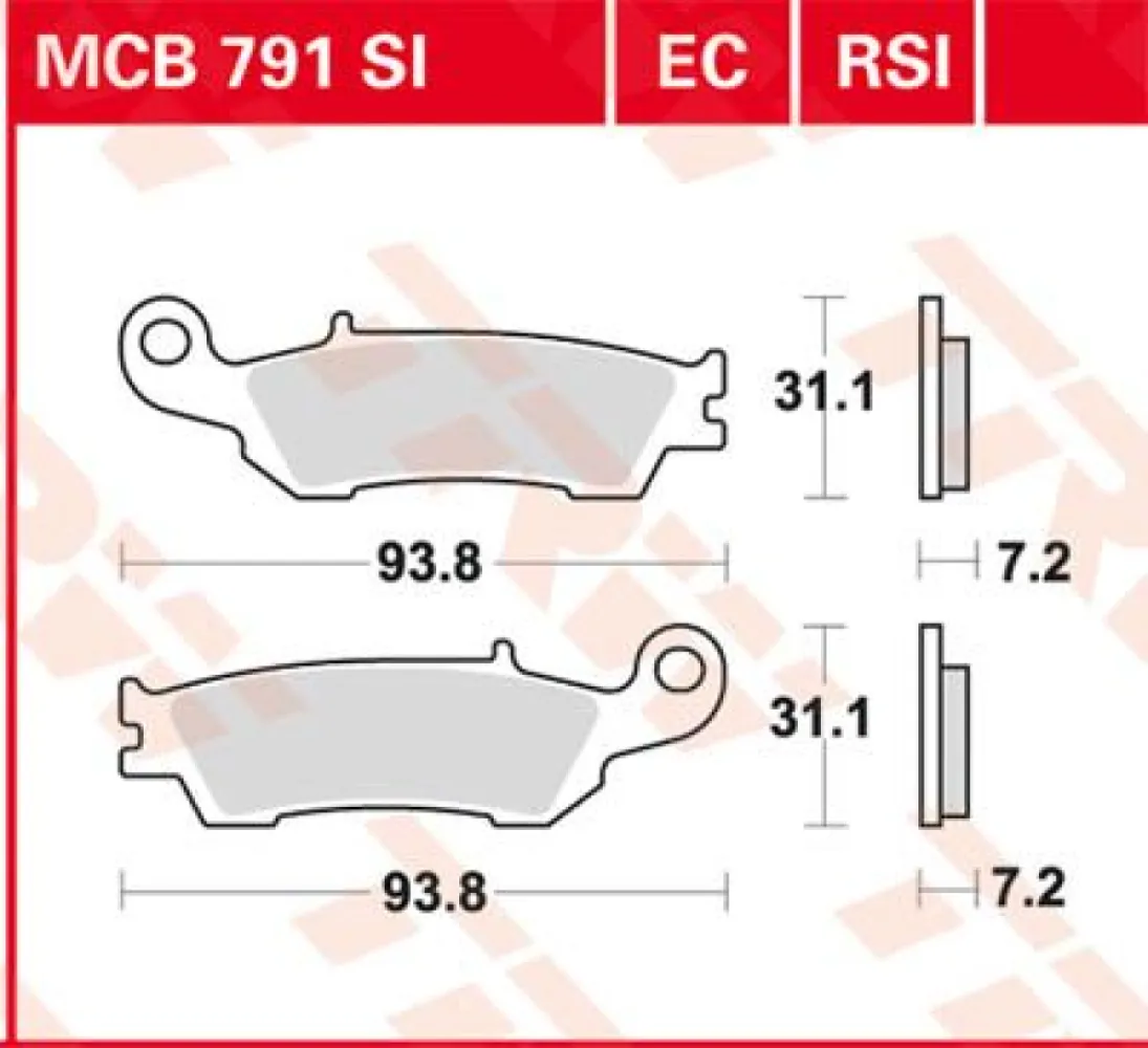 TRW - BRAKE PAD ORGANIC OFFROAD - 17200477