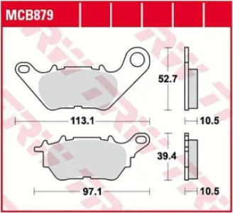 TRW - BRAKE PAD ORGANIC - 17200561