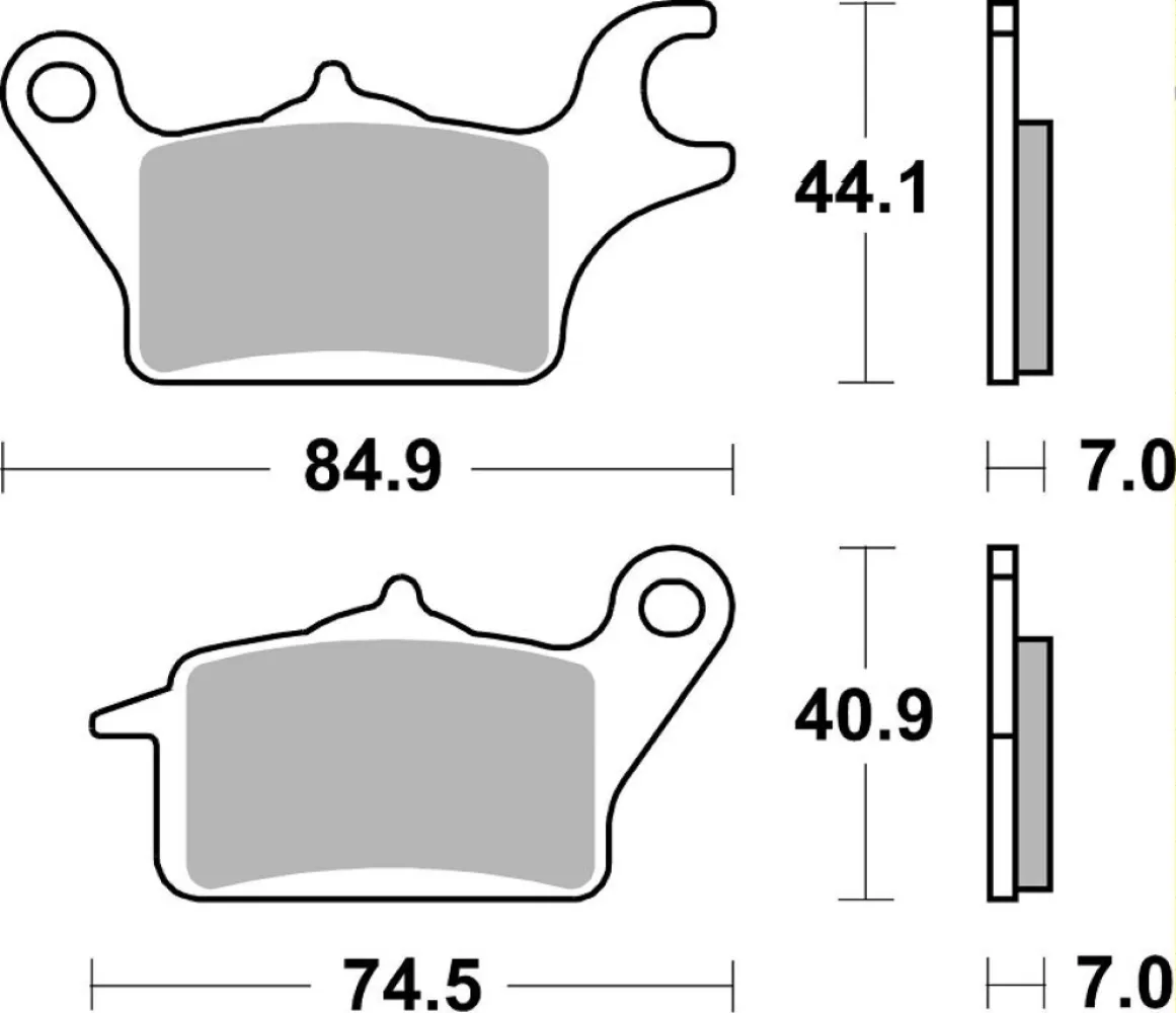 SBS - BRAKE PAD CAR/CER - 17200855