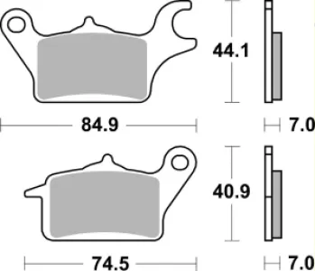 SBS - BRAKE PAD CAR/CER - 17200855