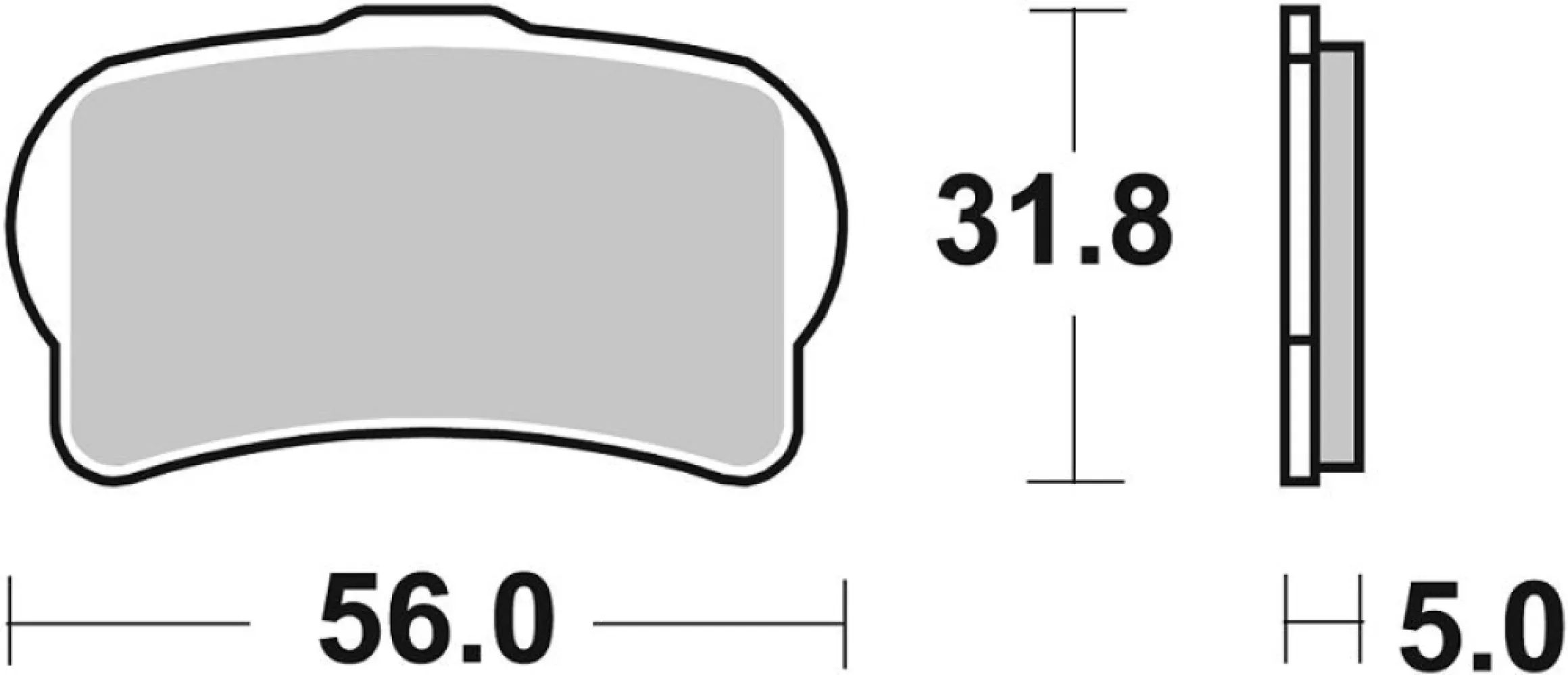 SBS - BRAKE PAD CAR/CER - 17200856