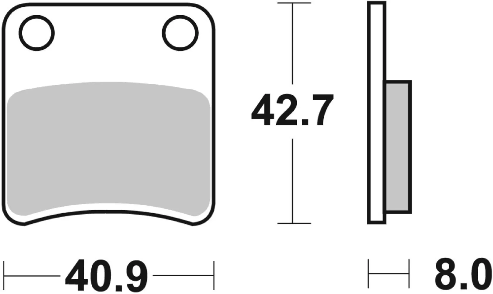 SBS - BRAKE PAD CAR/CER SCOOT - 17200859