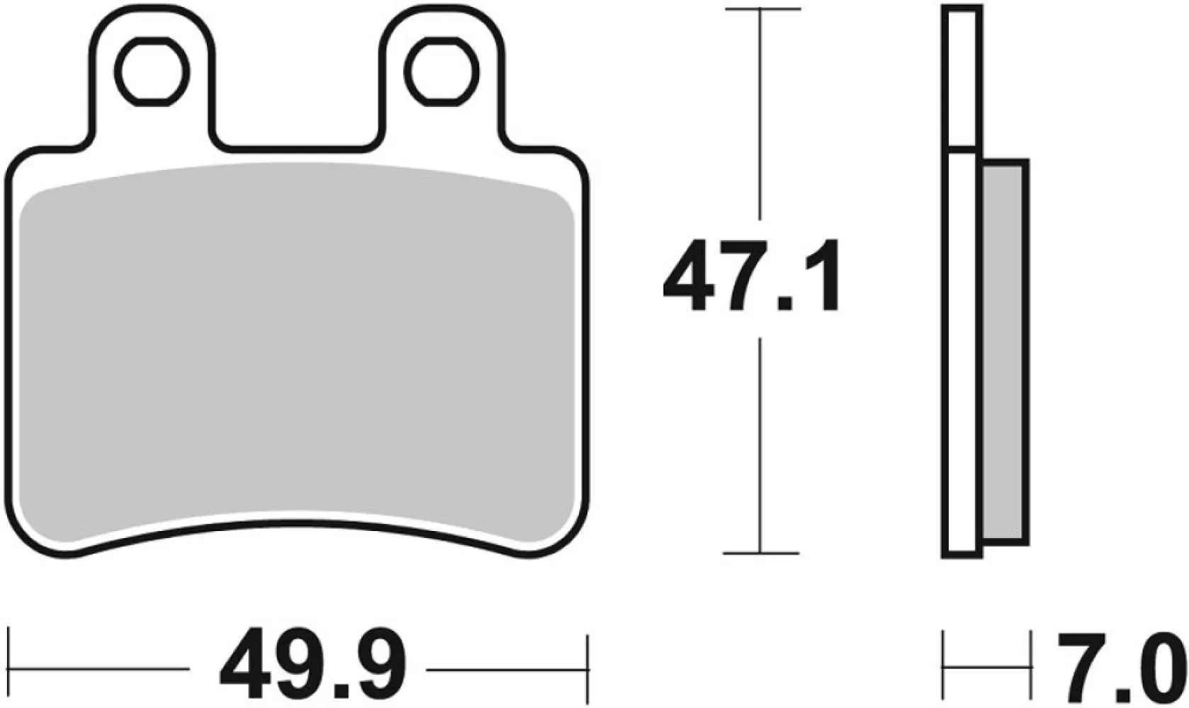 SBS - BRAKE PAD CAR/CER - 17200863