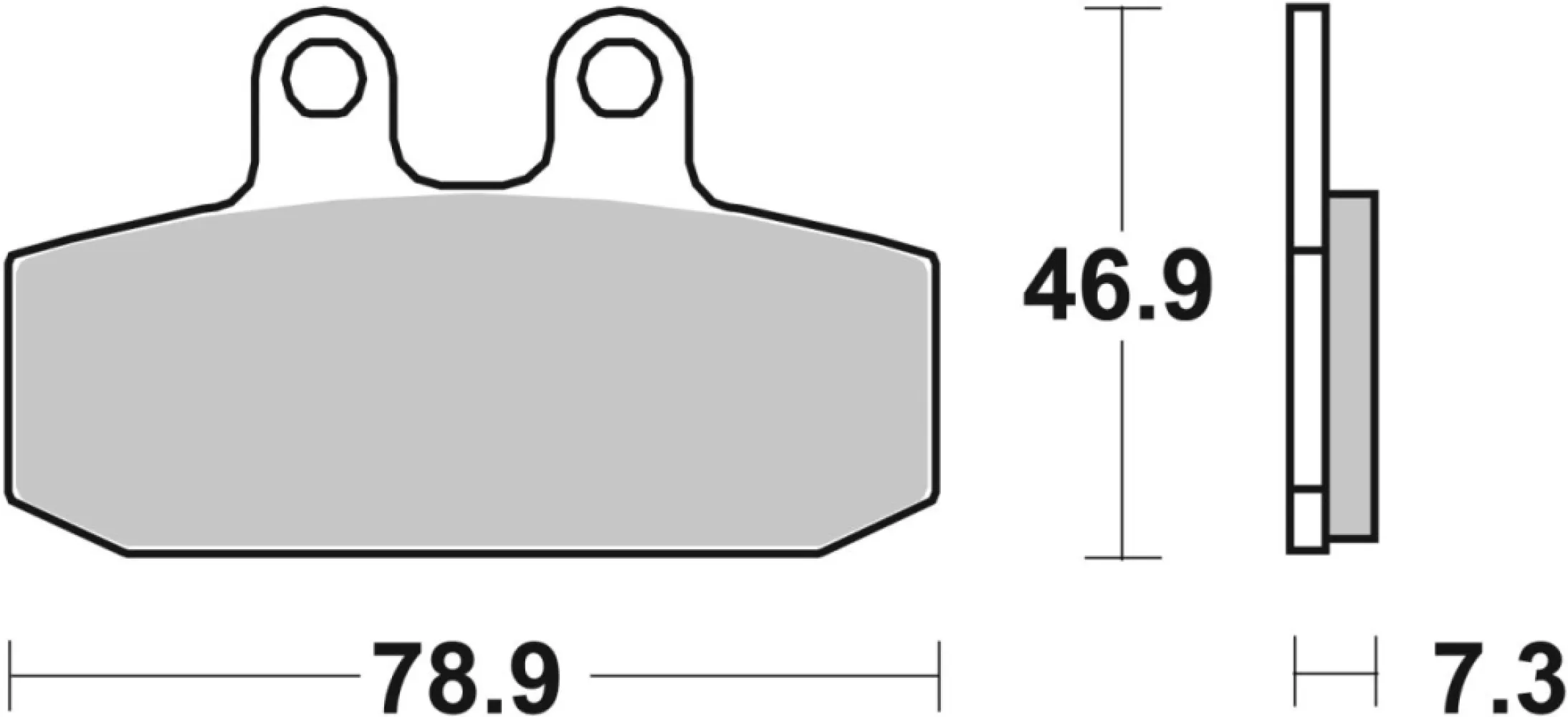 SBS - BRAKE PAD CAR/CER - 17200884