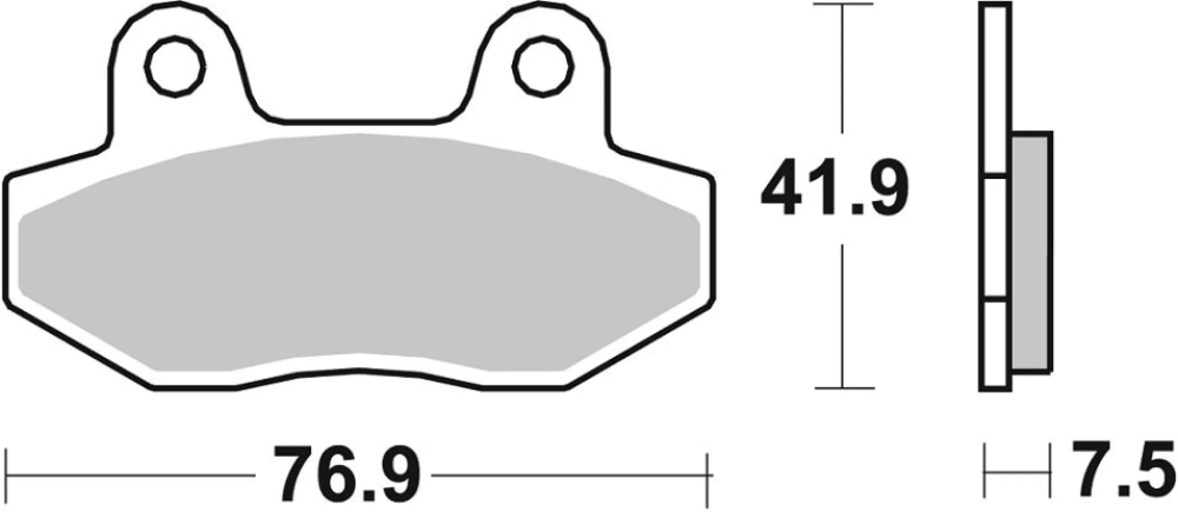 SBS - BRAKE PAD CAR/CER - 17200886