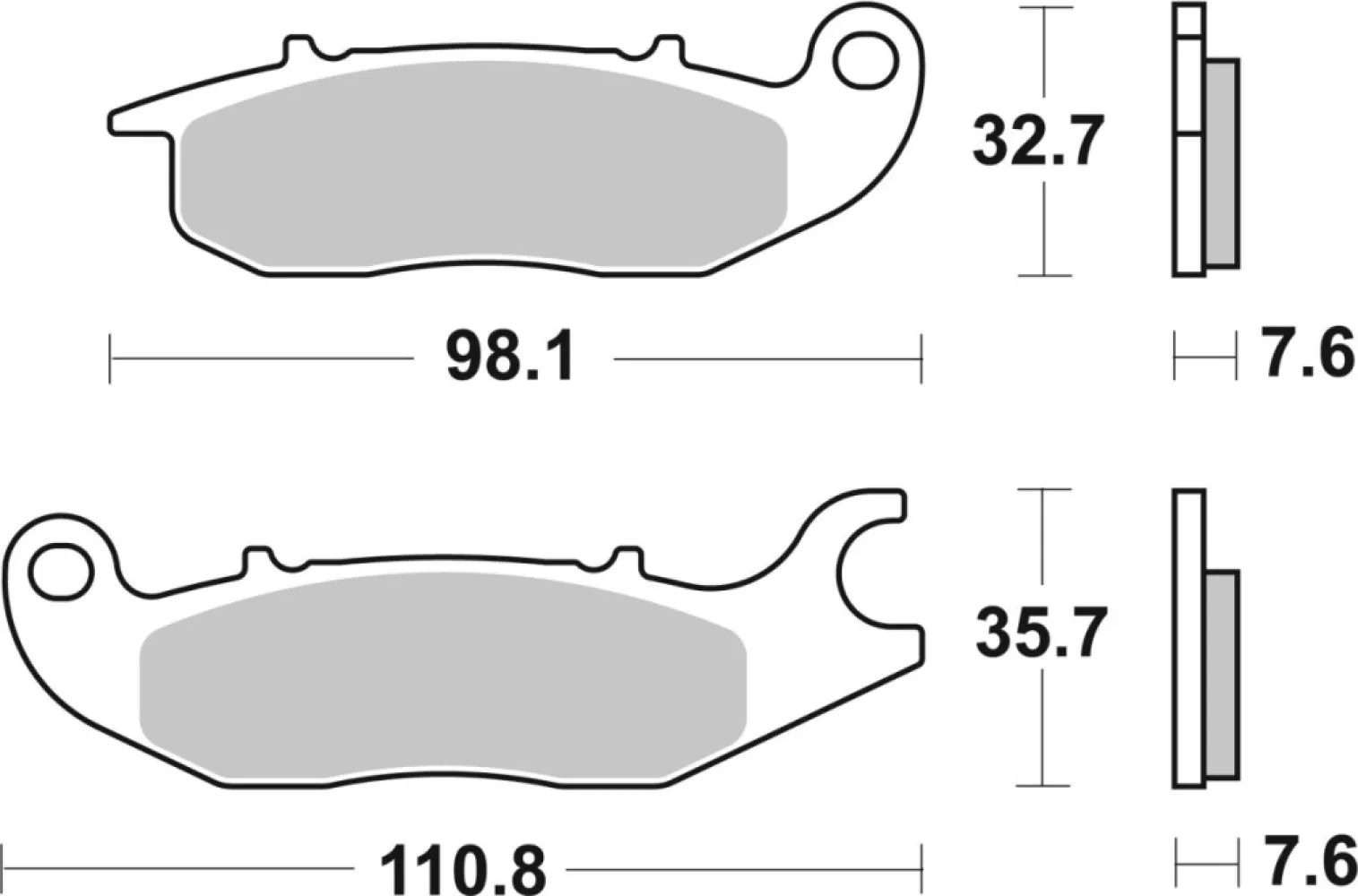 SBS - BRAKE PAD CAR/CER SCOOT - 17200895