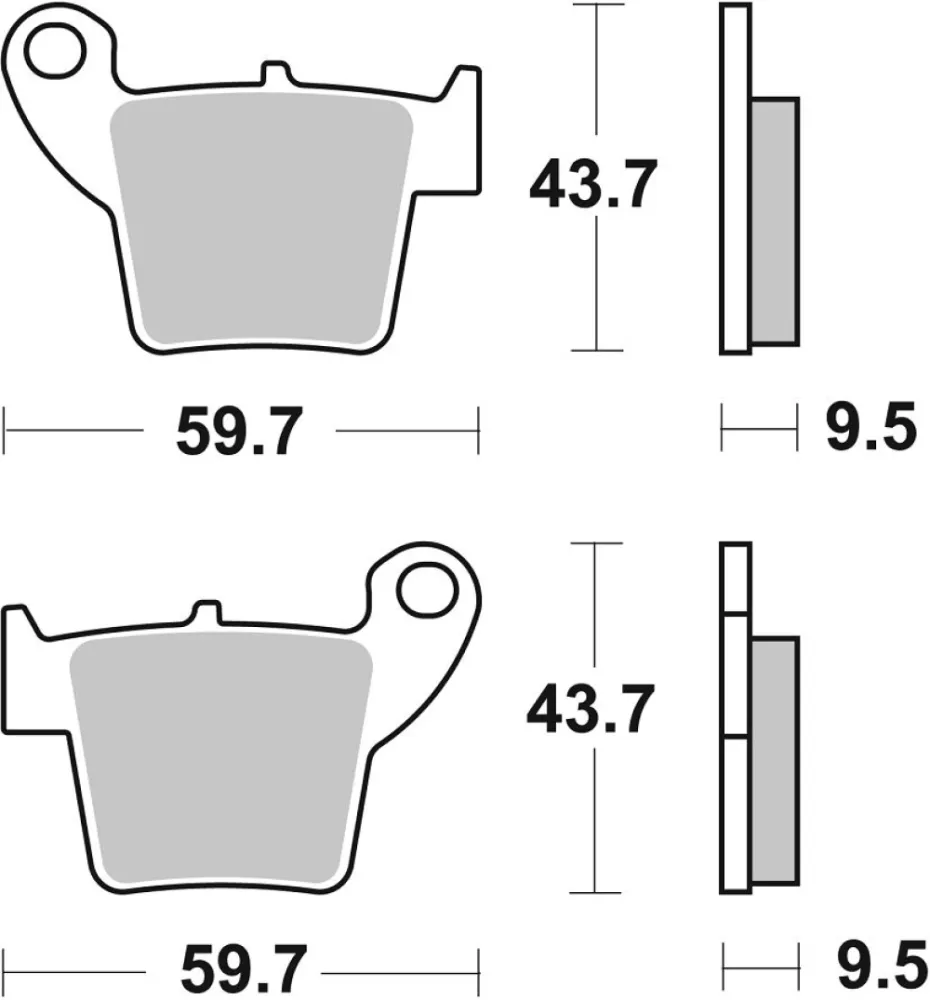 SBS - BRAKE PAD CAR/CER PER - 17200904