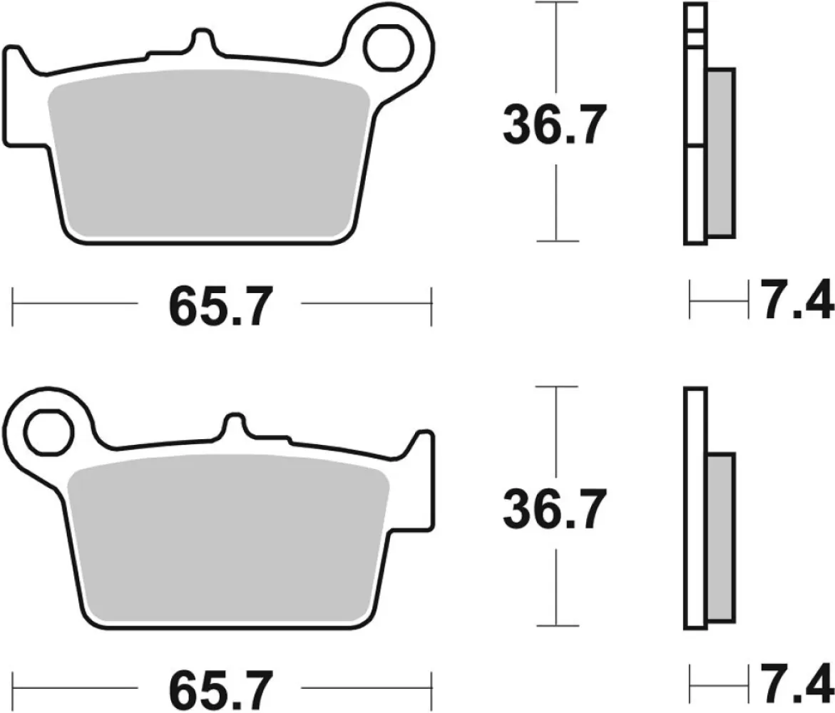 SBS - BRAKE PAD CAR/CER - 17200910