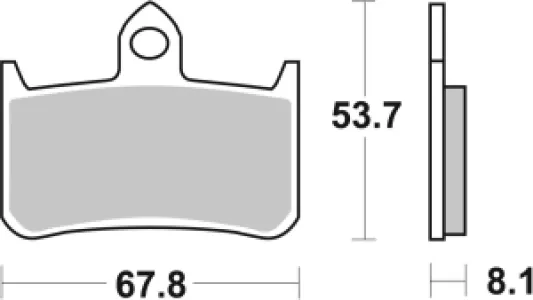 SBS - BRAKE PAD CAR/CER - 17200923