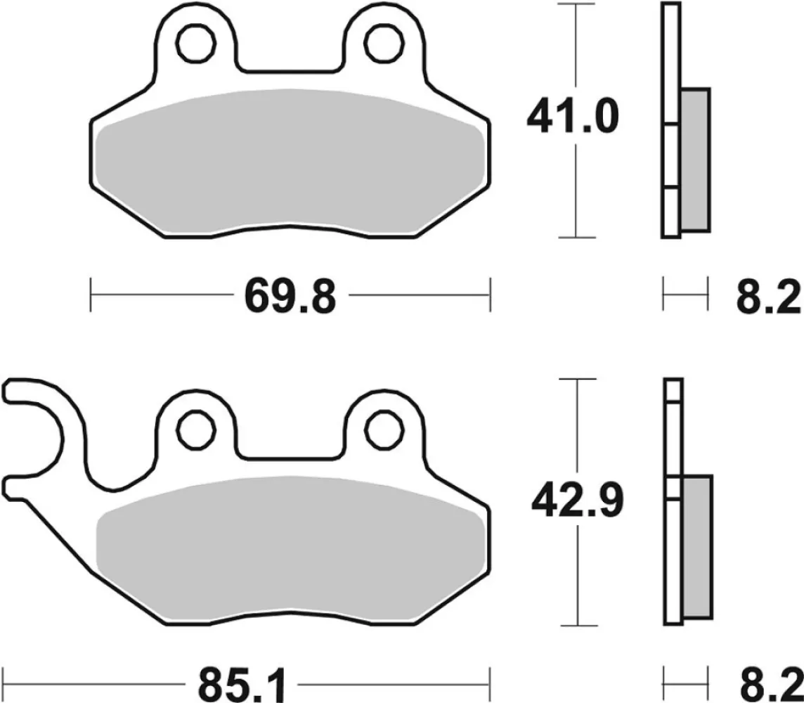 SBS - BRAKE PAD CAR/CER - 17200927