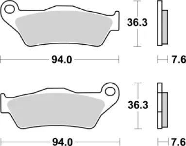 SBS - BRAKE PAD CAR/CER PER - 17201001