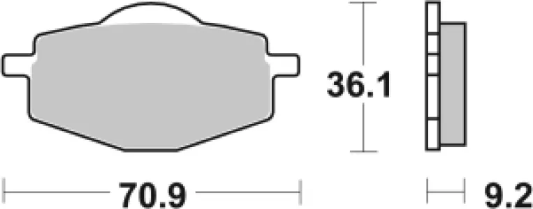 SBS - BRAKE PAD CAR/CER SCOOT - 17201012