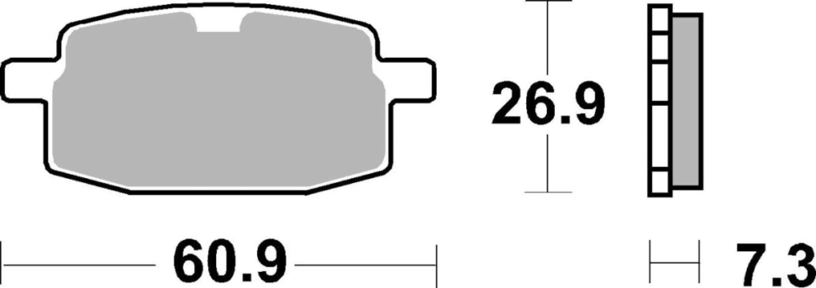 SBS - BRAKE PAD CAR/CER SCOOT - 17201056