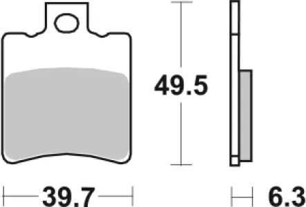SBS - BRAKE PAD CAR/CER SCOOT - 17201059