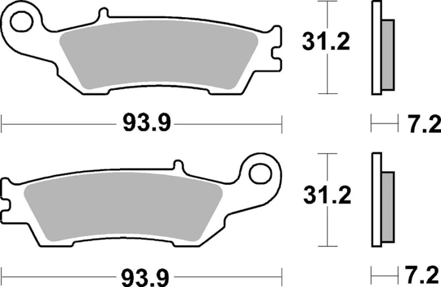 SBS - BRAKE PAD SINT OFF RACE - 17210705