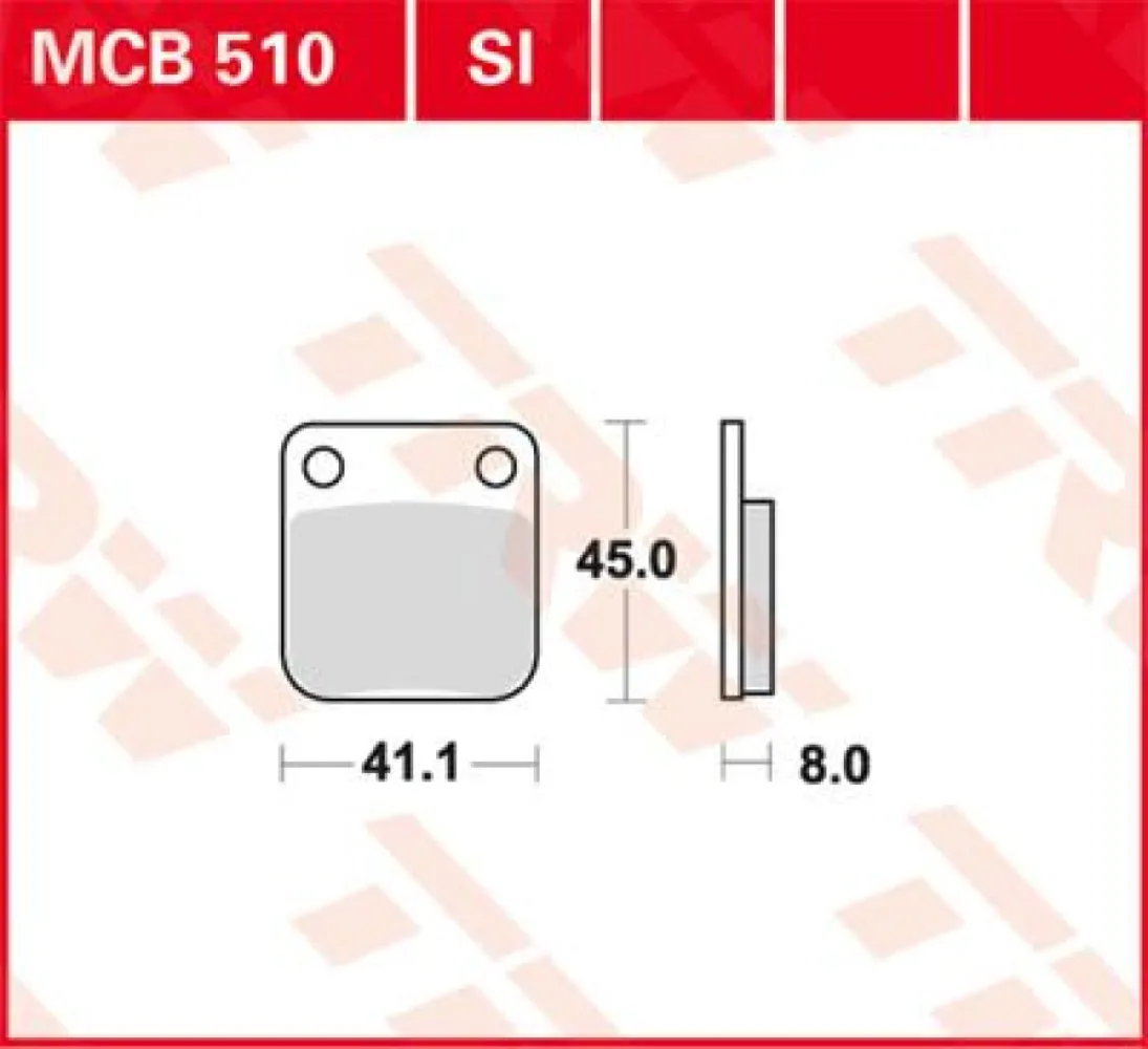 TRW - BRAKE PAD TRW MCB510SI - 17211014