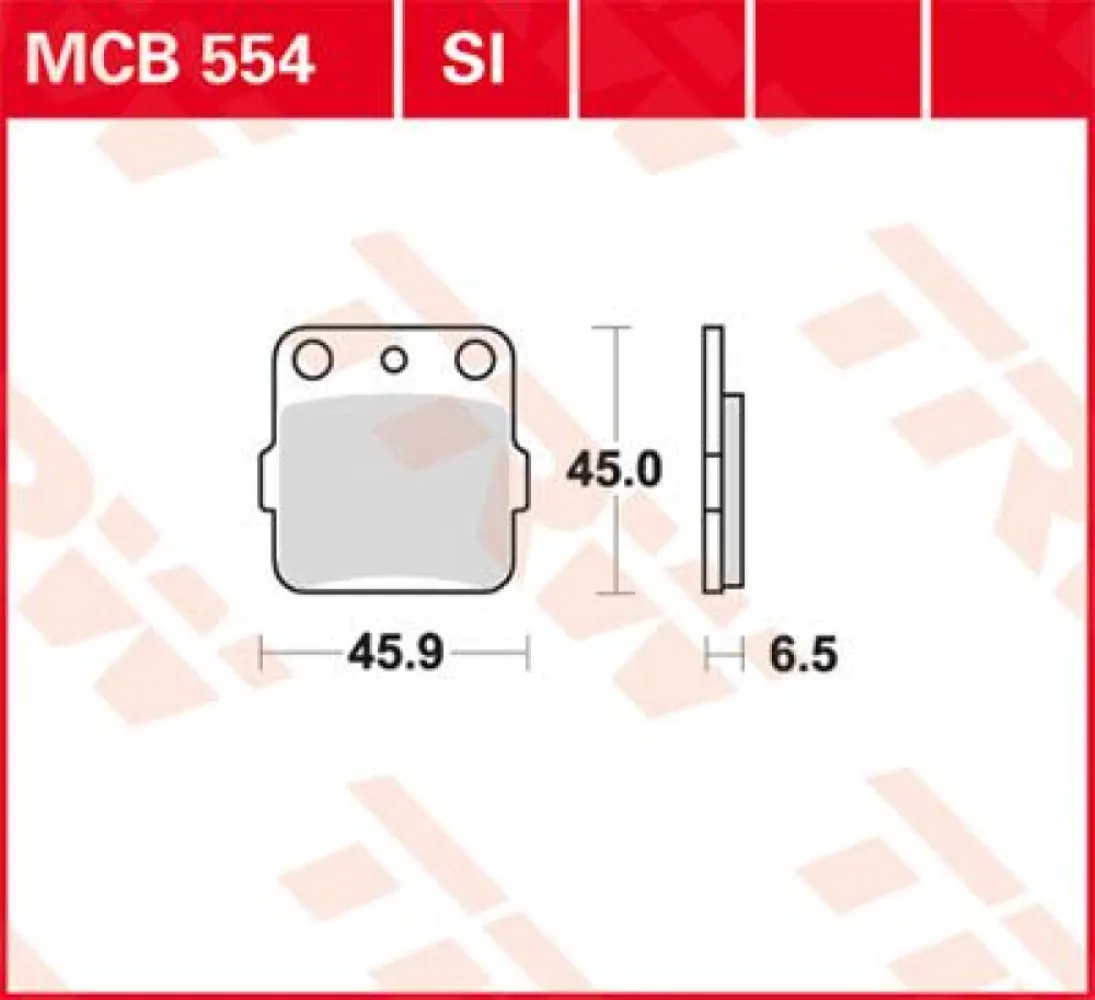 TRW - BRAKE PAD TRW MCB554SI - 17211029