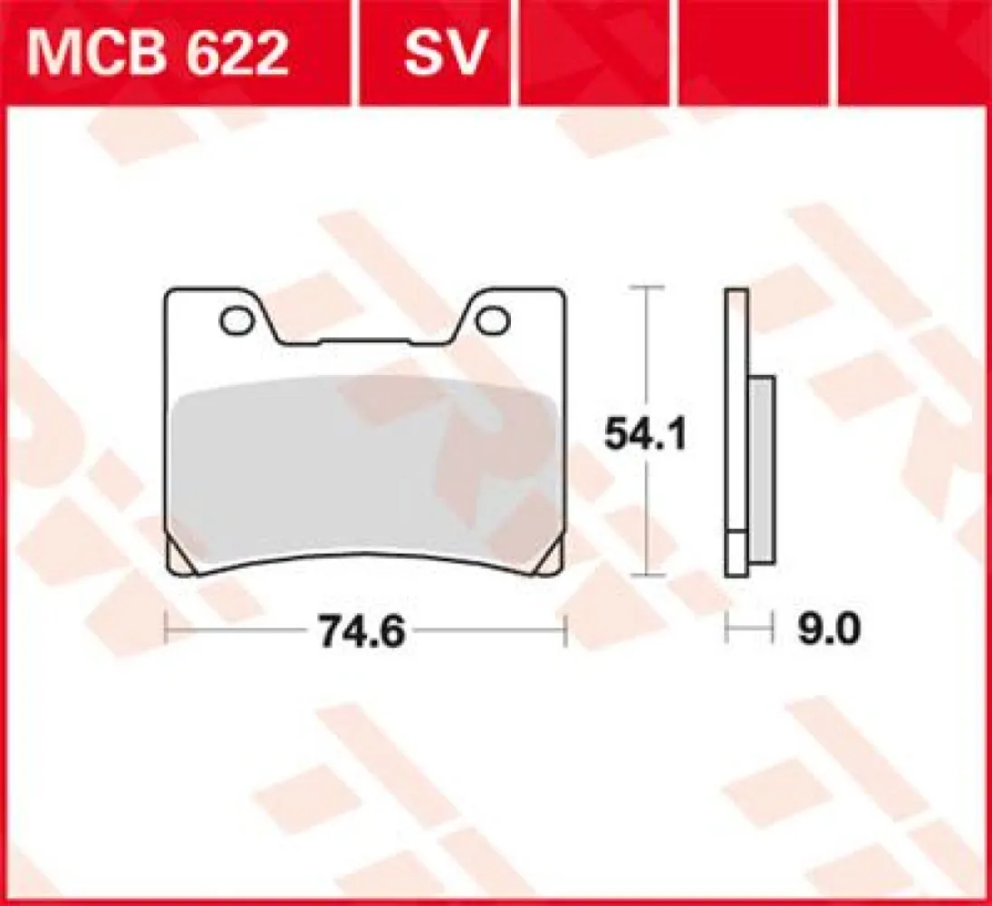 TRW - BRAKE PAD TRW MCB622SV - 17211068