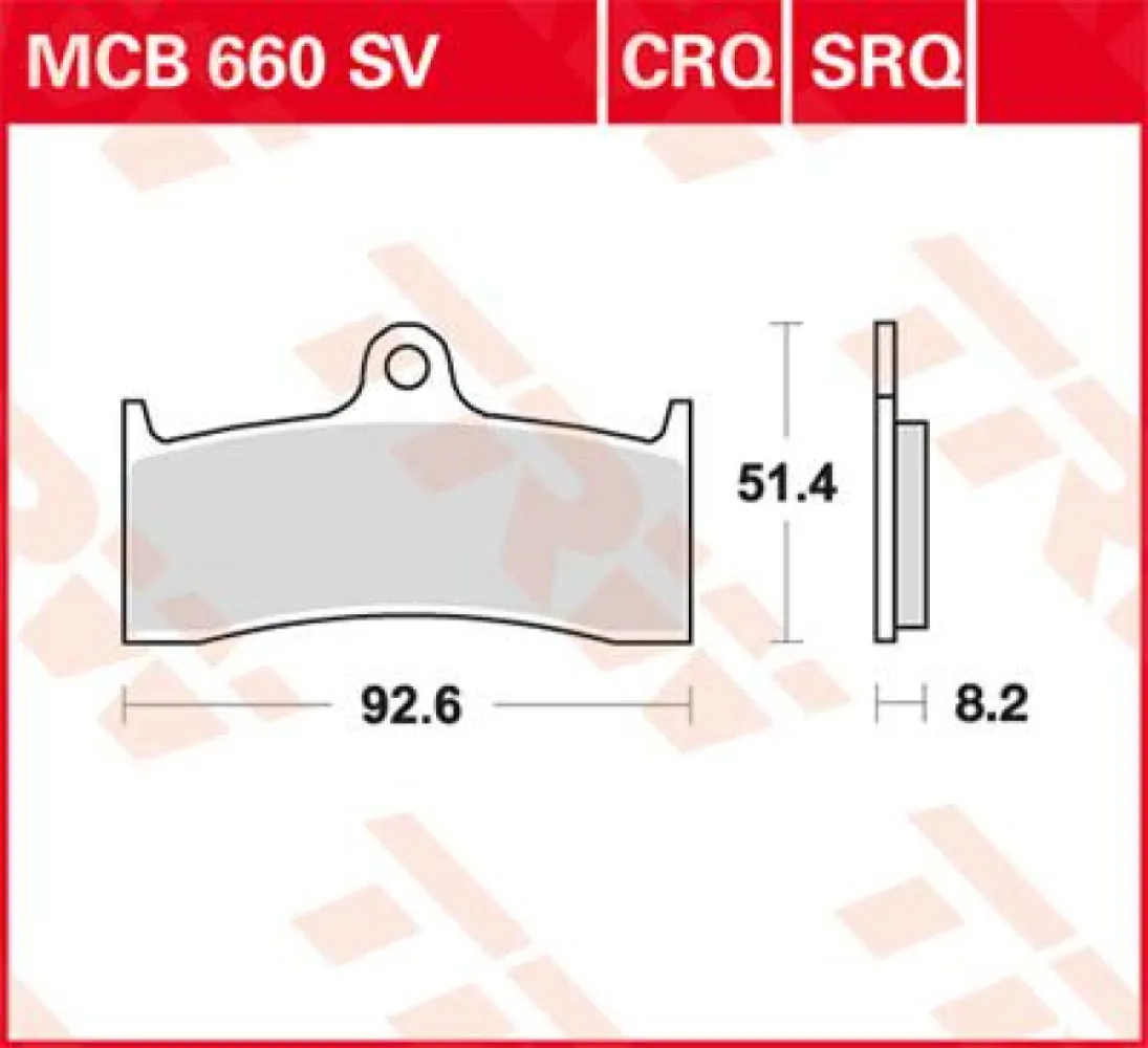 TRW - BRAKE PAD TRW MCB660SV - 17211087