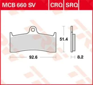TRW - BRAKE PAD TRW MCB660SV - 17211087