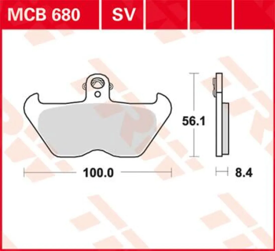 TRW - BRAKE PAD TRW MCB680SV - 17211106