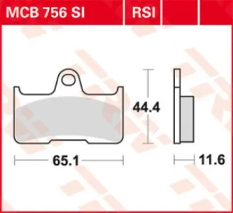 TRW - BRAKE PAD TRW MCB756SI - 17211158