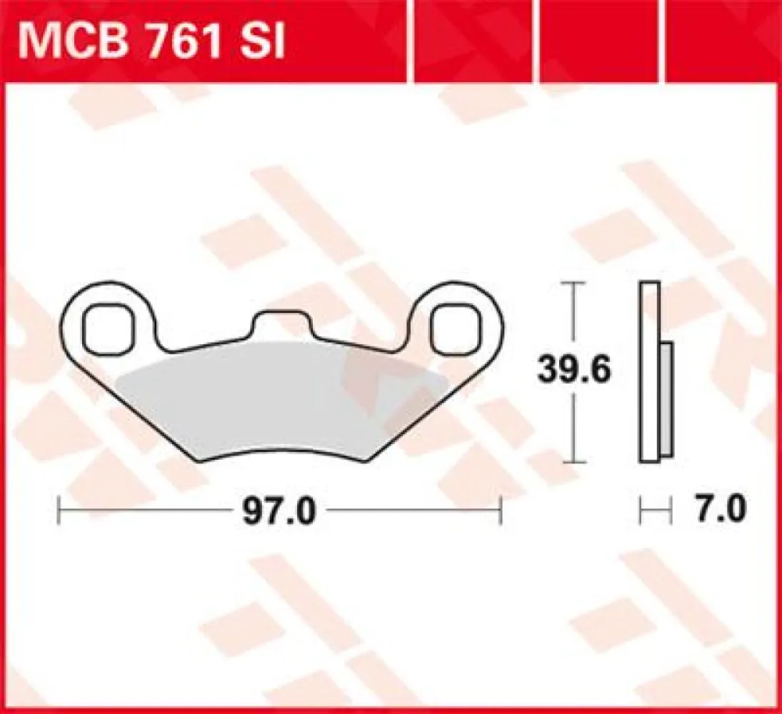 TRW - BRAKE PAD TRW MCB761SI - 17211162