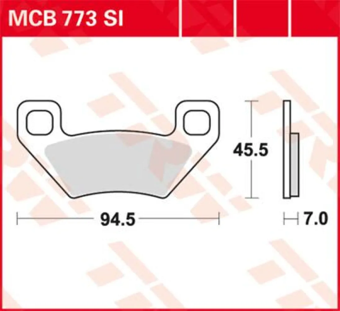 TRW - BRAKE PAD TRW MCB773SI - 17211167
